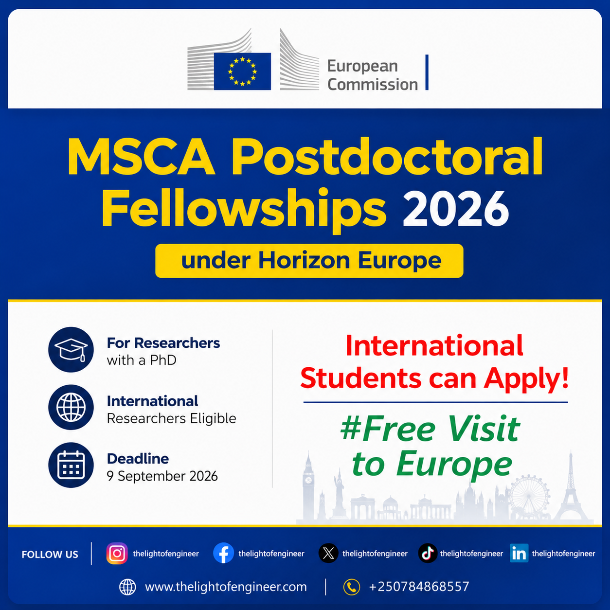 MSCA Postdoctoral Fellowships 2026