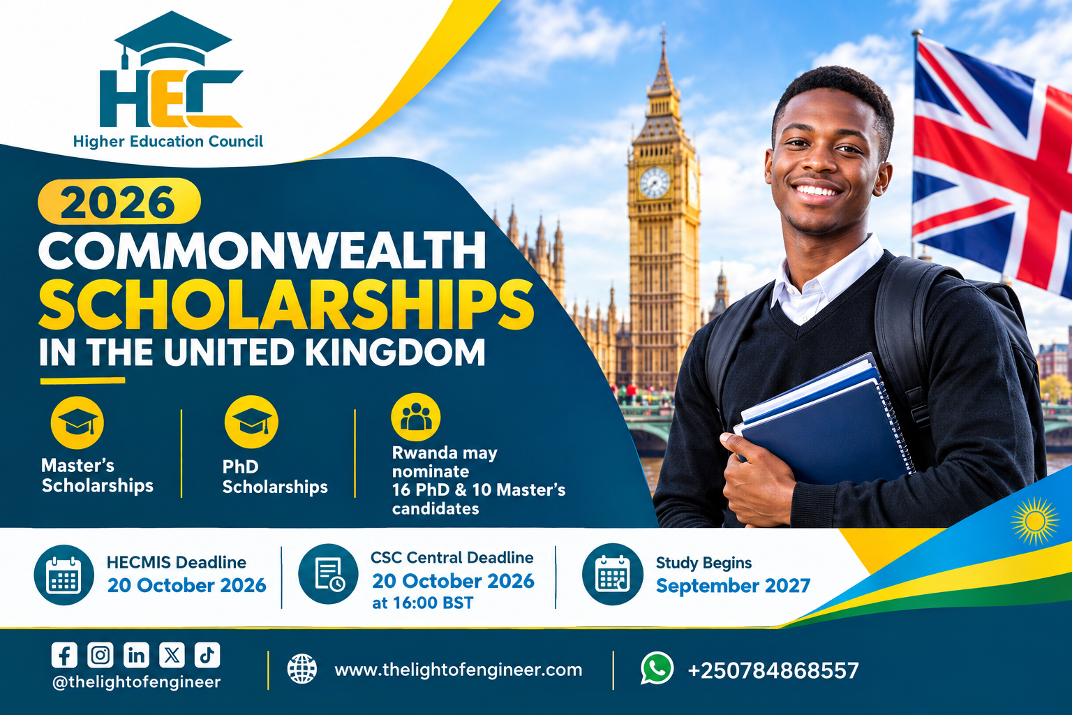 2026 Commonwealth Scholarships UK: Rwanda Master's & PhD Guide