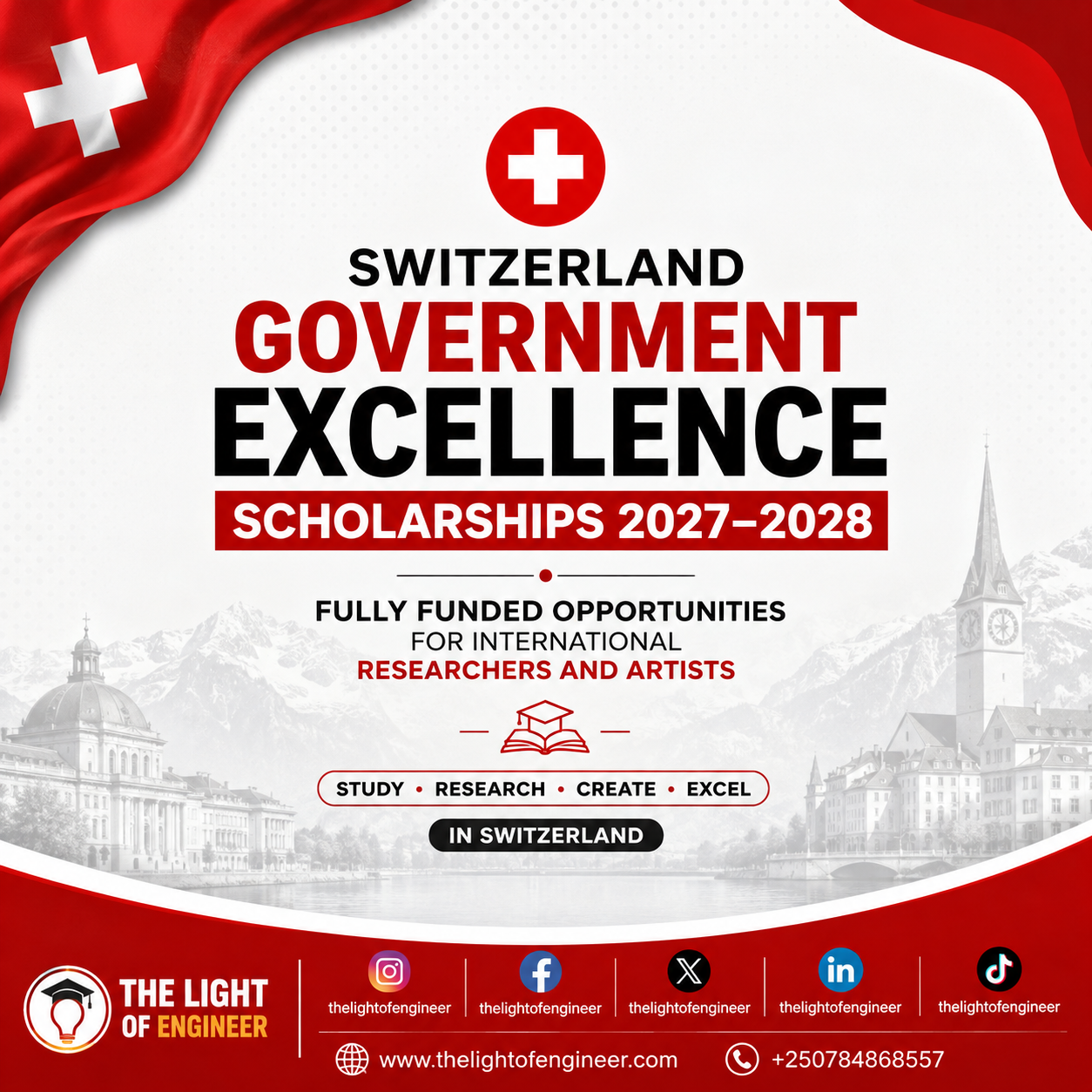 Swiss Government Excellence Scholarships 2027–2028