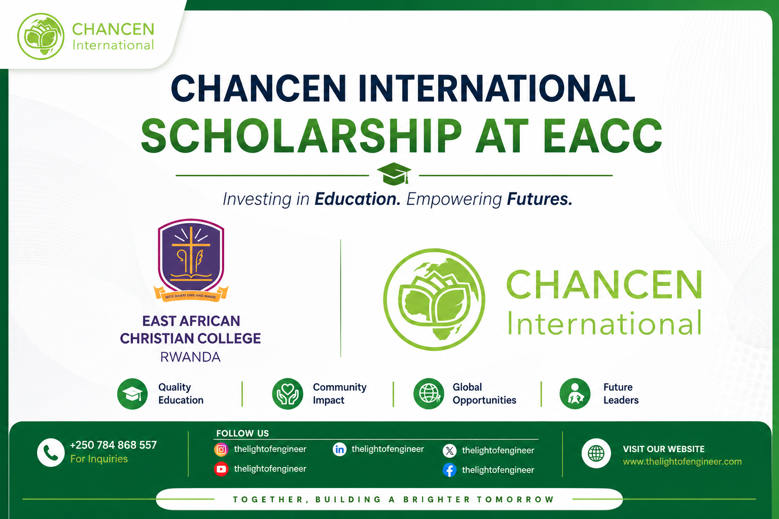 Chancen International Scholarship at EACC 2026 (Study Now, Pay Later)