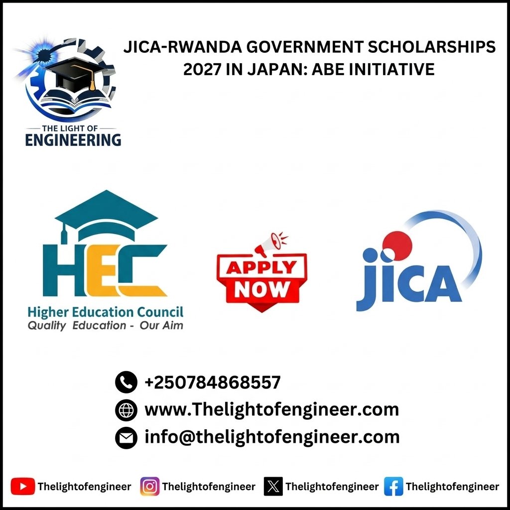 JICA-Rwanda Government Scholarships 2027: ABE Initiative Master's Program in Japan (Deadline Sept 30, 2026)