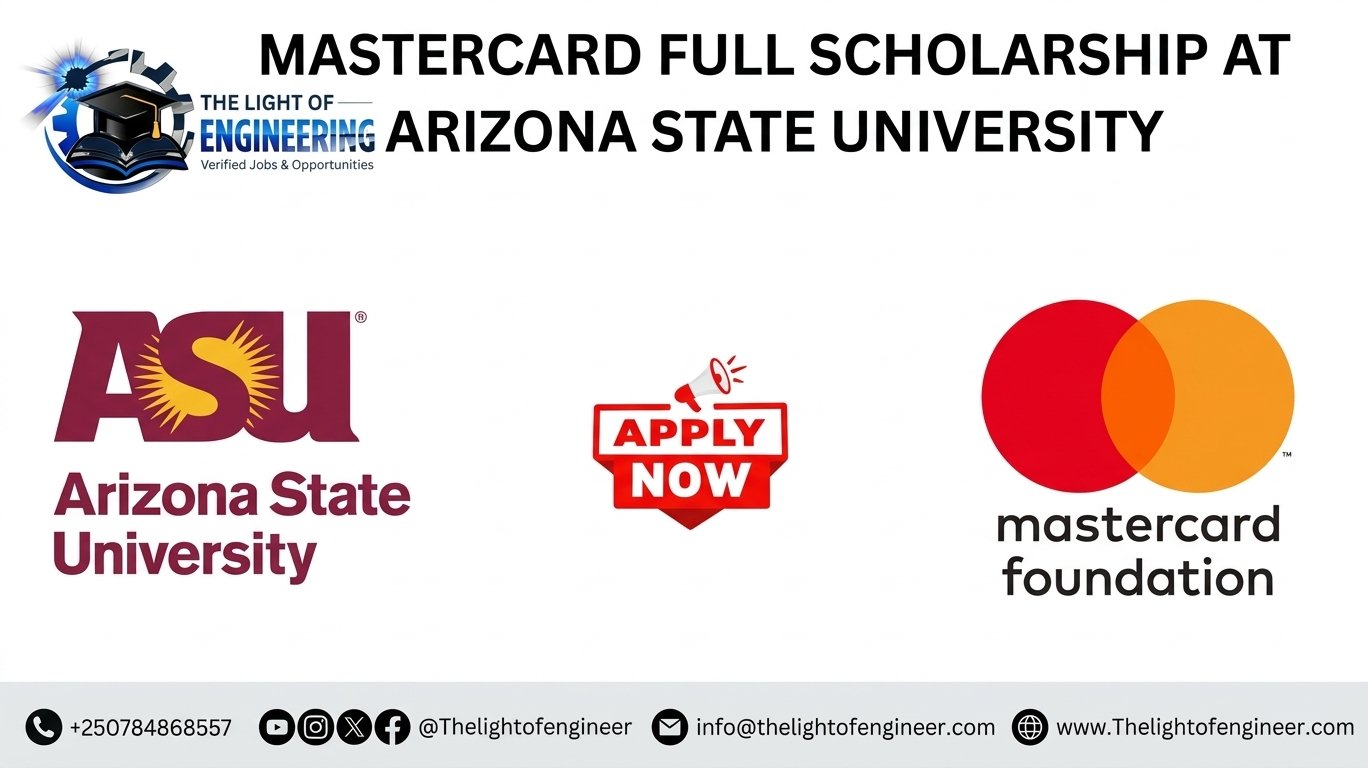 Mastercard Foundation Scholarship 2027/2028 at Arizona State University (Fully Funded)