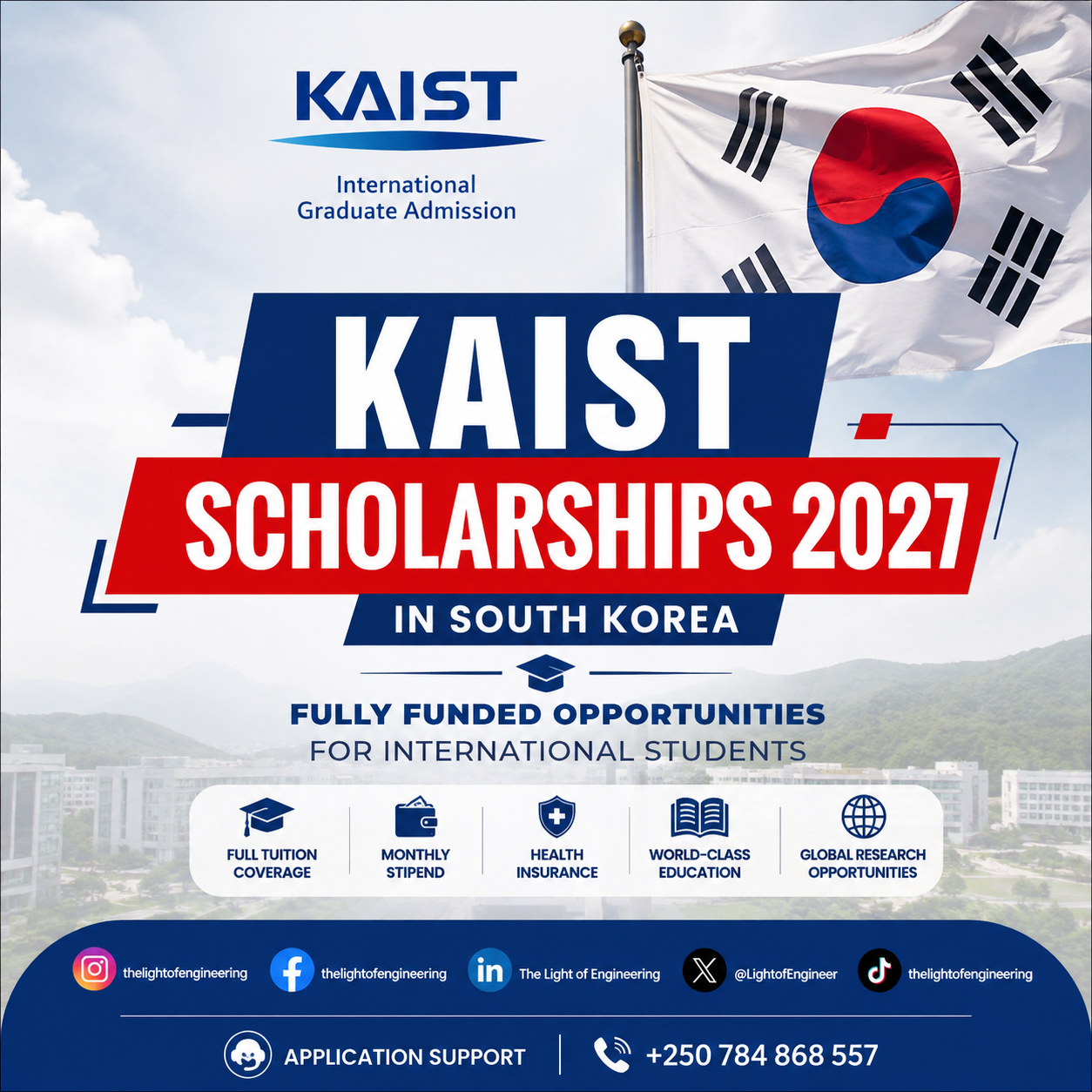 KAIST University Scholarships 2027 in South Korea Fully Funded